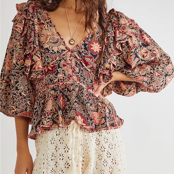 Jaipur blouse by House of Harlow 1960 - Picture 2 of 5